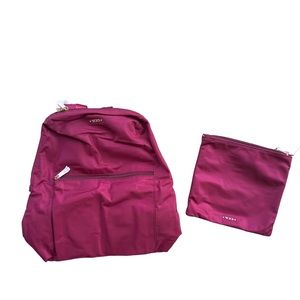 BNWT Tumi Just In Case Backpack
Folds up small with zip up carrying case